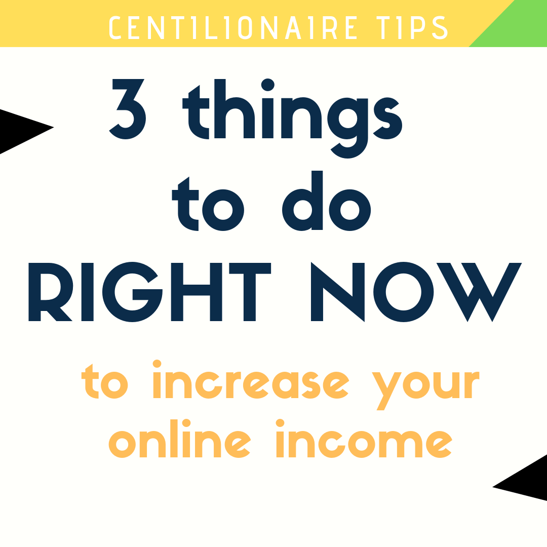 3 things you can do RIGHT NOW to start earning easy&nbsp;money!